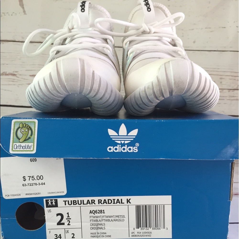 ADIDAS TUBULAR RADIAL K SIZE 2.5 - Picture 3 of 8